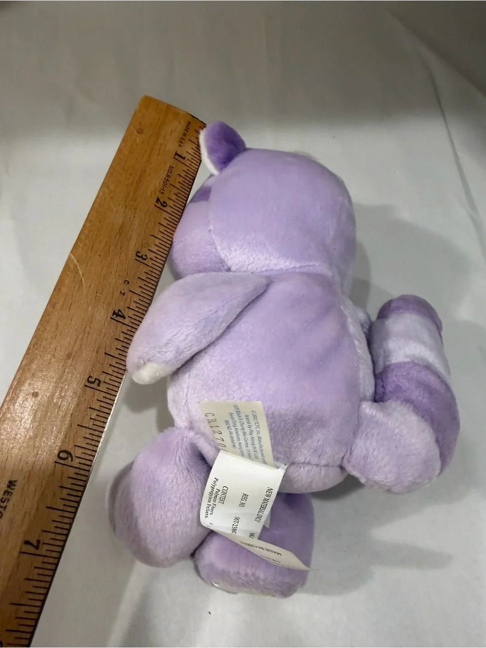 Vintage 2002 Bright Heart Raccoon Care Bear Cousin Collectors Edition